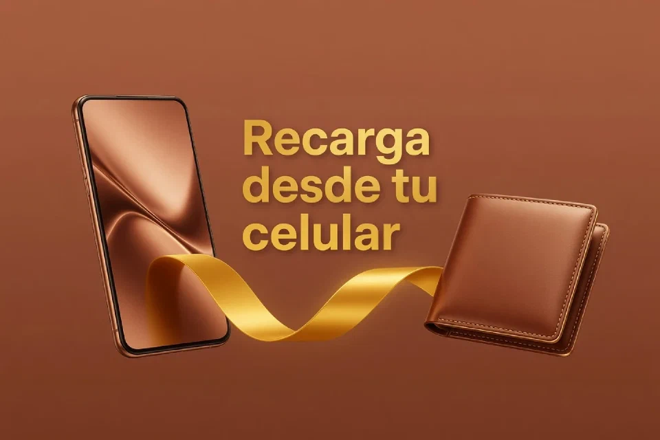 Teléfono, billetera y un motivo de transferencia