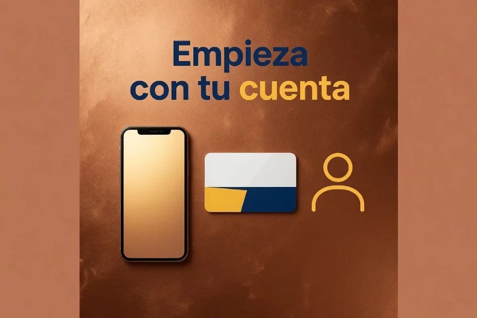 Teléfono y tarjeta de cuenta sin datos personales